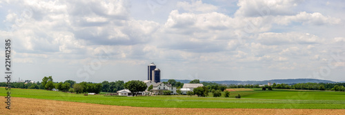 Panorama of Rural American Farmland