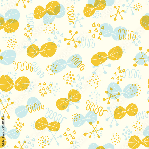 Cute abstract background. Seamless pattern.Vector. かわいい抽象的なパターン