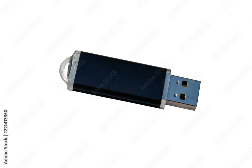 USB memory stick or flash drive isolated on white background USB memory stick or flash drive isolated on white background