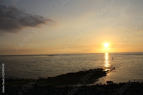 Sunset by the beach