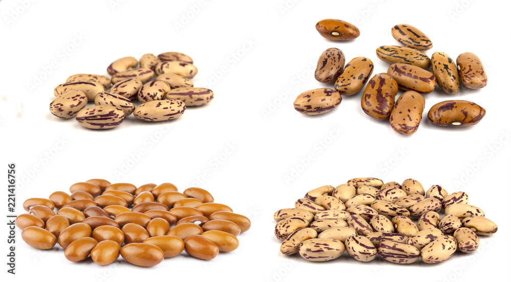 Haricot beans isolated on white background Haricot beans isolated on white background