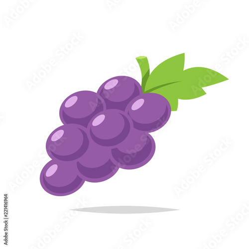 Grapes vector isolated