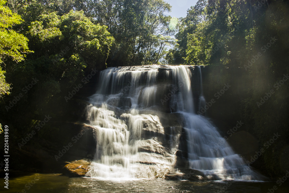 Obraz premium view of the Bocaina mountain trail