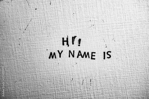 Hi my name is