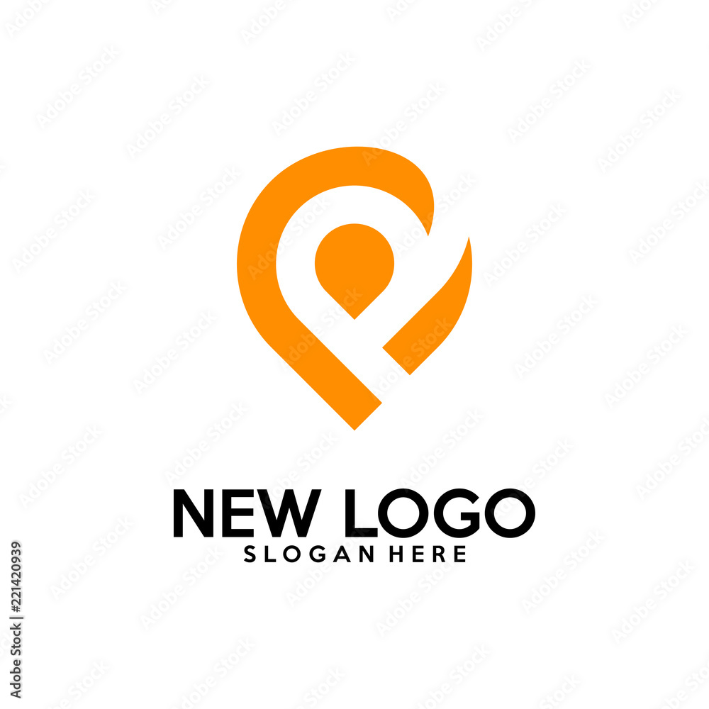 Initial R logo design vector, R P logo template Initial R logo design vector, R P logo template