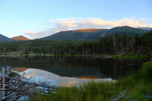 Sprague Lake in the Rocky Mountain National Park, Colorado, USA