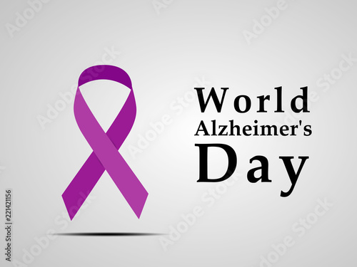 illustration of elements of World Alzheimers Day Background