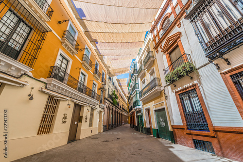 Streets of Seville in Andalusia, Spain