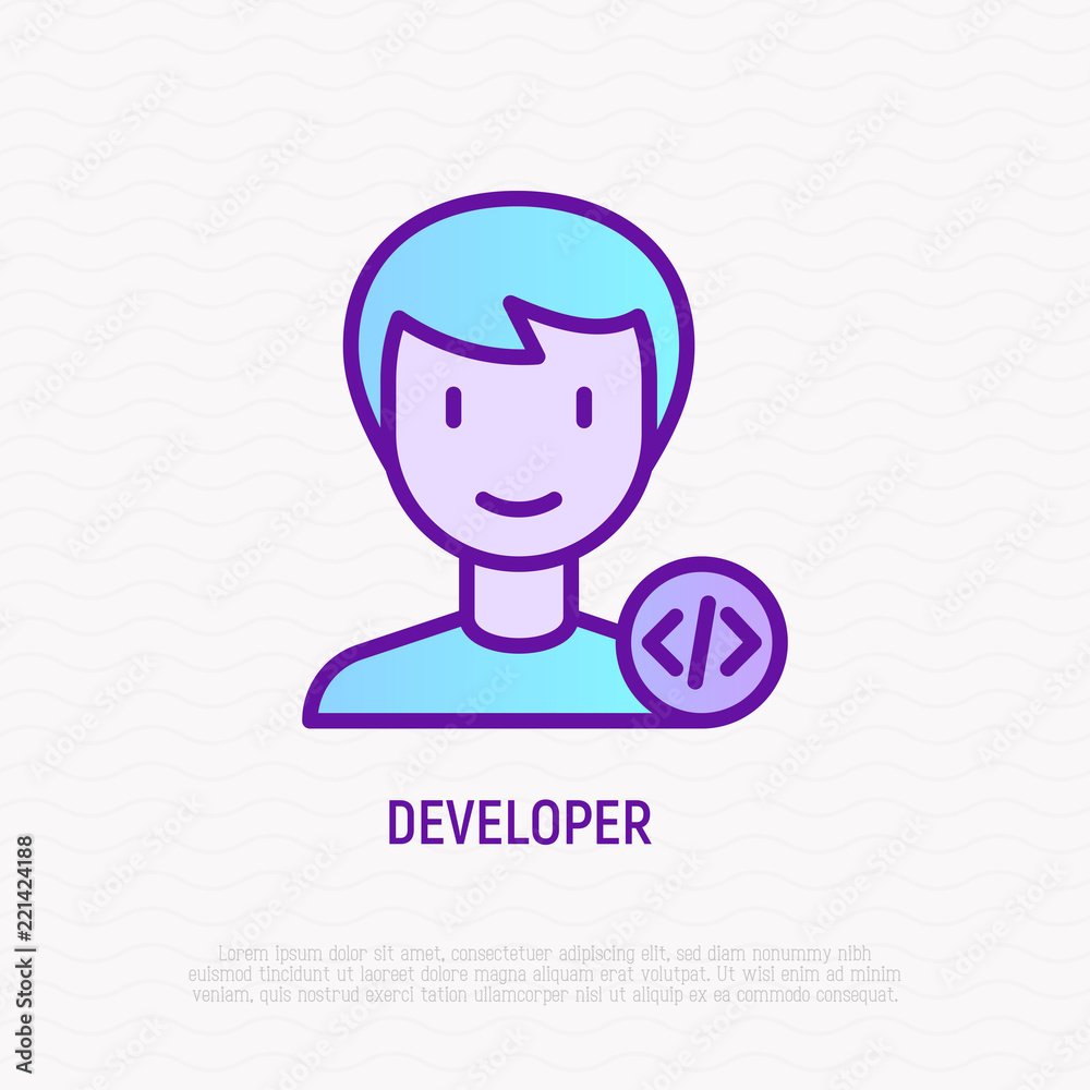 Programmer Avatar Vector Art Icons and Graphics for Free Download