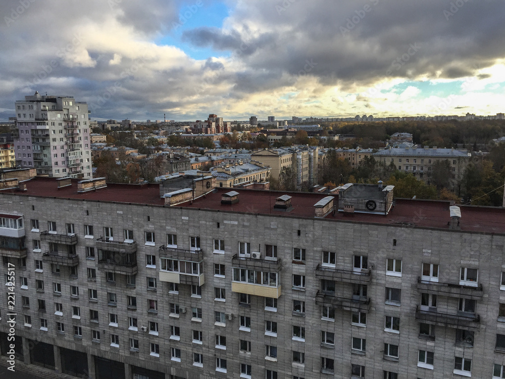 Naklejka premium Old buildings in Moscow, Russia