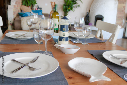 Nautical table tecor