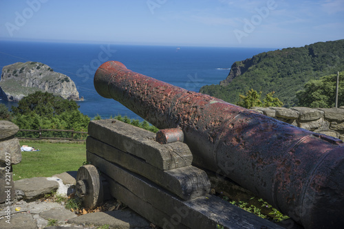 Iron Canon at Coast of the Basque Country in north of Spain © Fernando Cortés