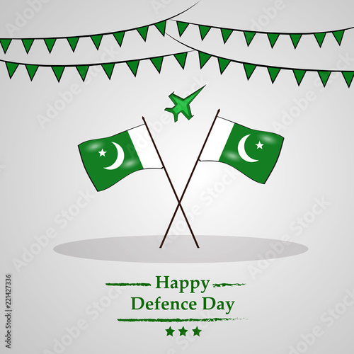 Illustration of Pakistan Defence Day backgroumd photo