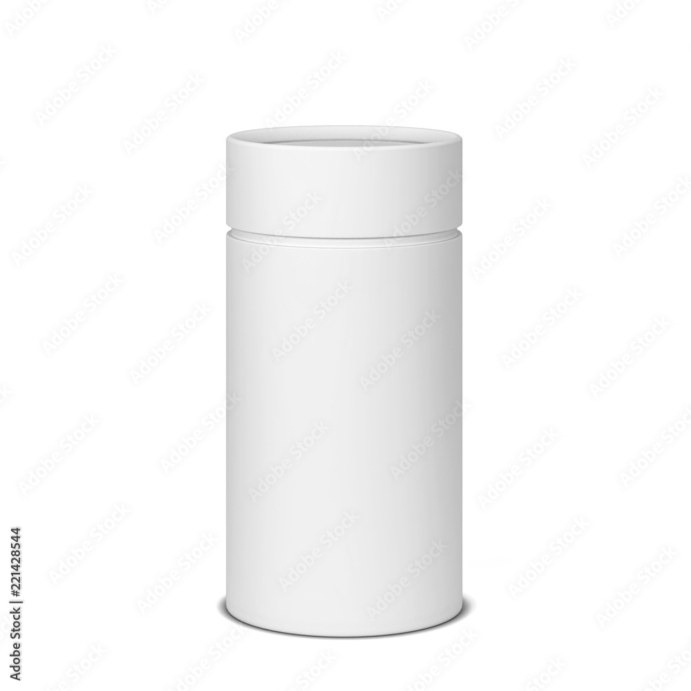 Tube cardboard package mockup Tube cardboard package mockup