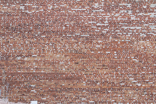 Old red brick wall texture background texture.