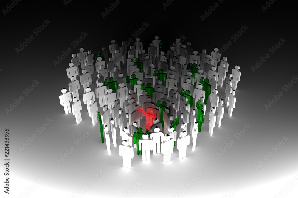 Computer graphic of social network. 3D illustration. Computer graphic of social network. 3D illustration.