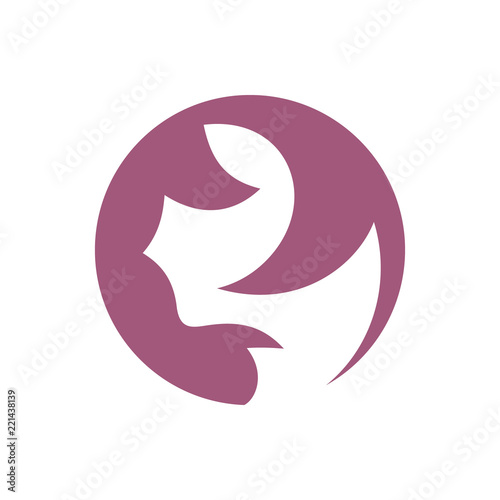 Beauty salon abstract sign