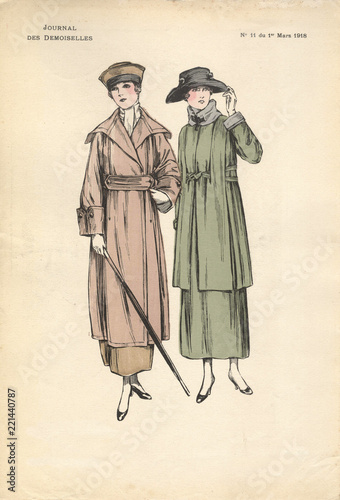 Gravure Le Journal des Demoiselles 1918 11