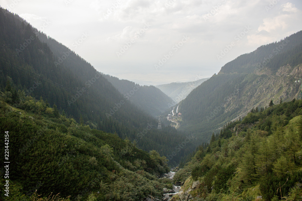 Obraz premium Fantastic landscape of Romania and the Carpathian Mountains.