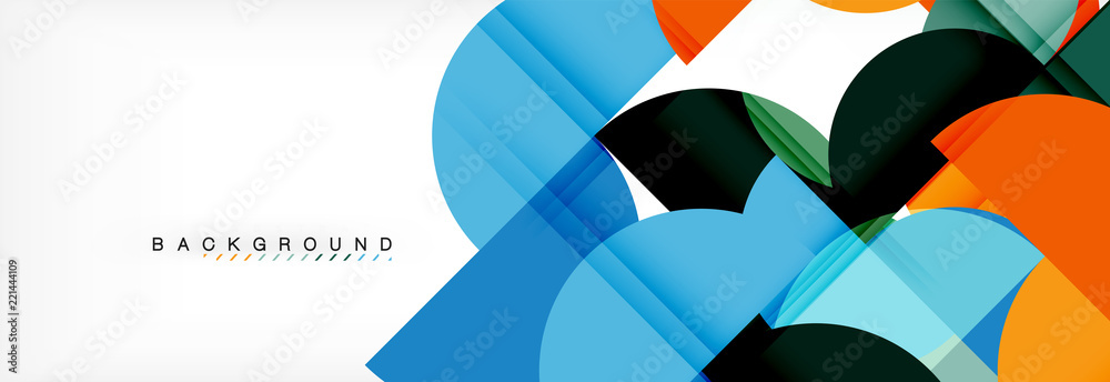 Circle modern geometrical abstract background illustration Circle modern geometrical abstract background illustration
