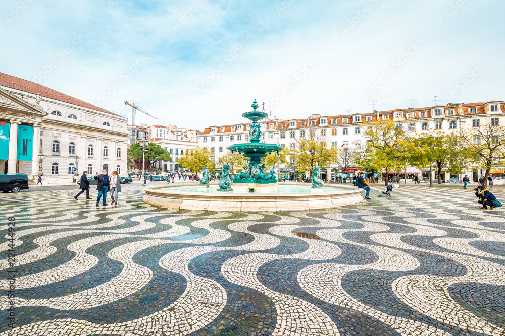 Lisbon, the Portuguese capital: Praça Dom Pedro IV, Praça do Rossio