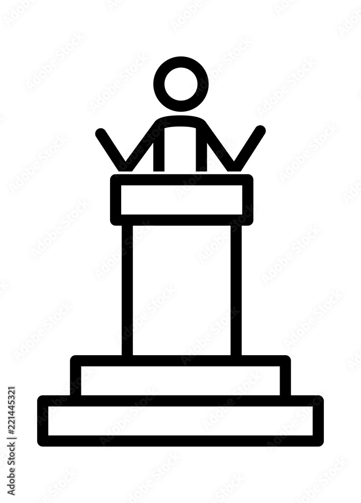 figure man giving a speech figure man giving a speech