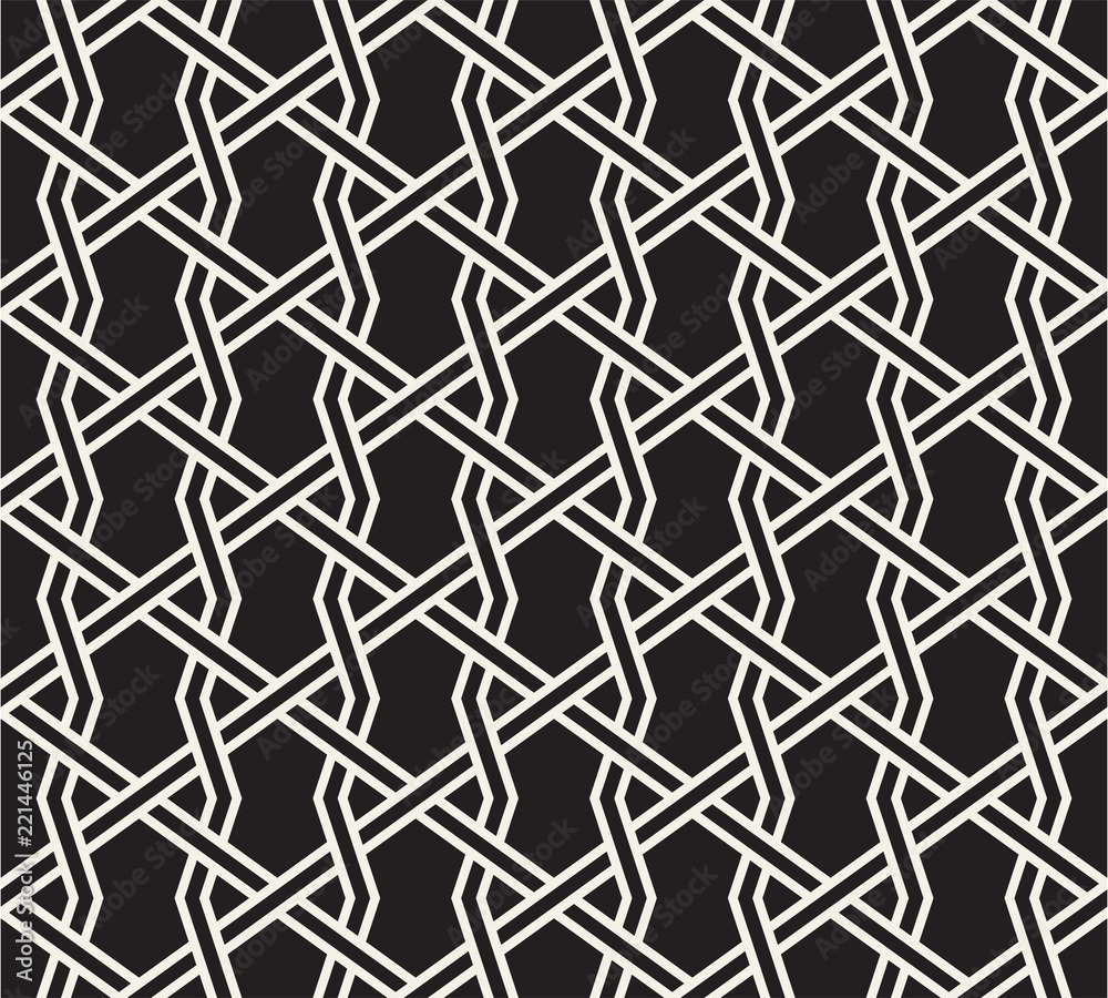 Fototapeta premium Vector seamless pattern. Modern stylish abstract texture. Repeating geometric tiles