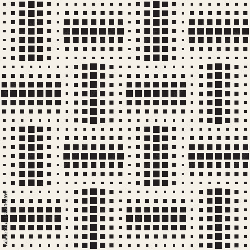 Stylish halftone texture. Endless abstract background with random size shapes. Vector seamless mosaic pattern. Stylish halftone texture. Endless abstract background with random size shapes. Vector seamless mosaic pattern.