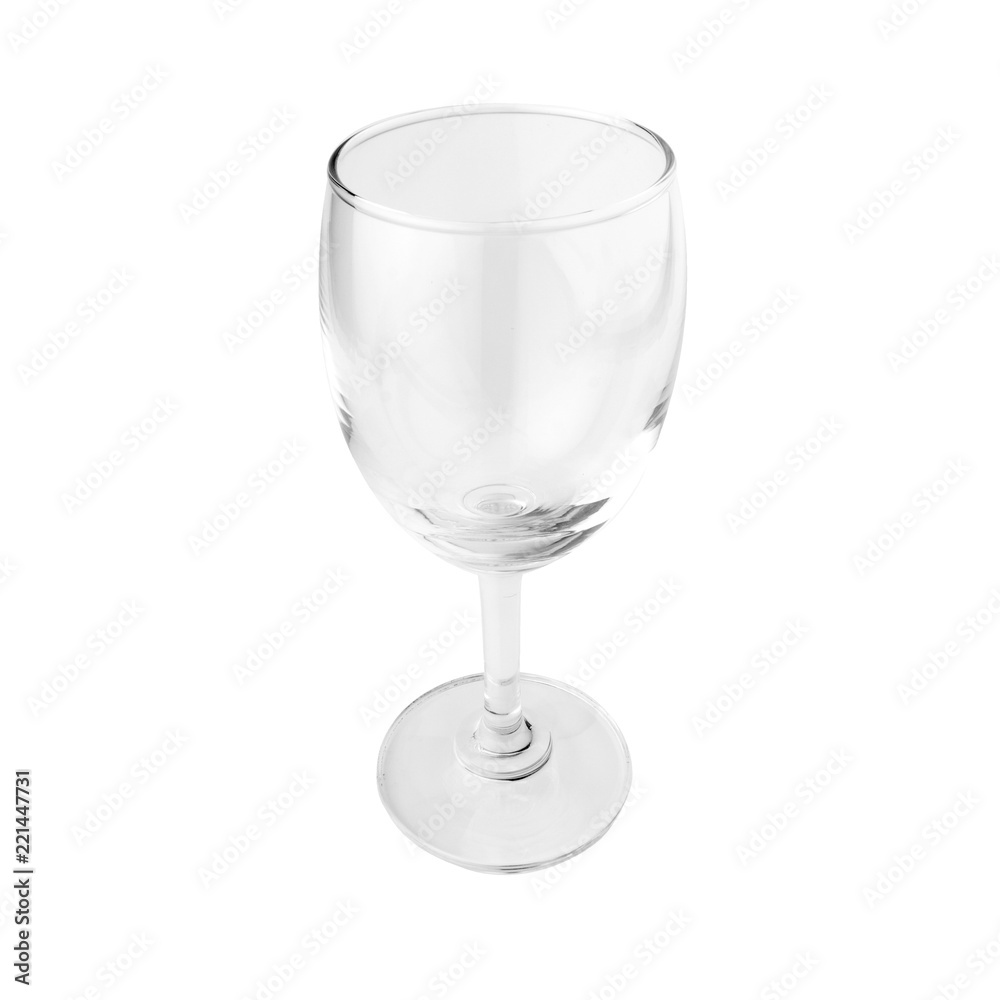 Empty wine glass. single. isolated on white background Empty wine glass. single. isolated on white background