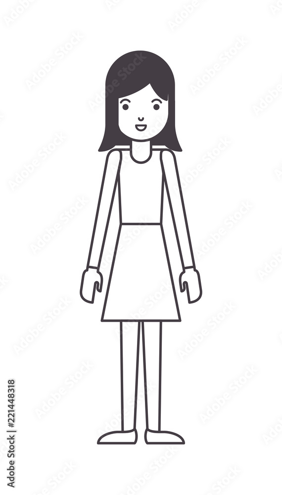 beautiful and young woman character beautiful and young woman character