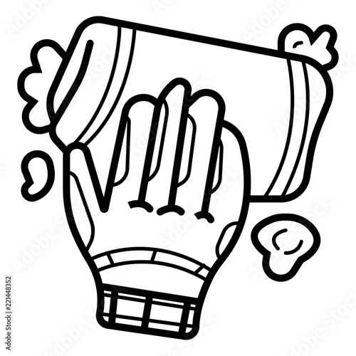 Hand with rag icon