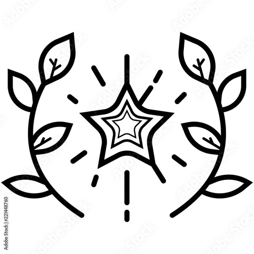 Winner wreath Icon Vector