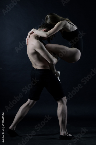 beautiful man and woman dancing ballet © Olga