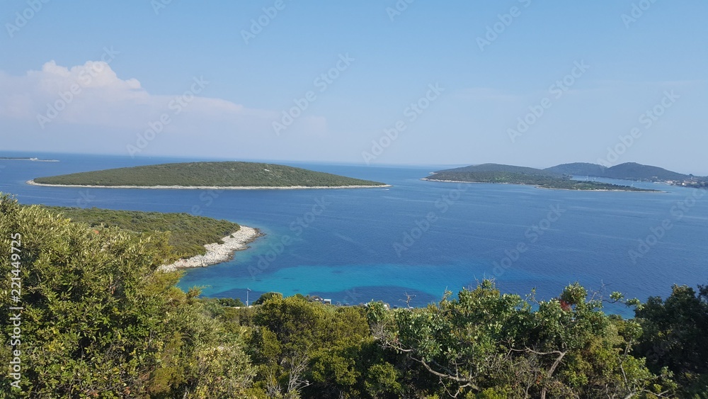 kroatien insel blau  meer