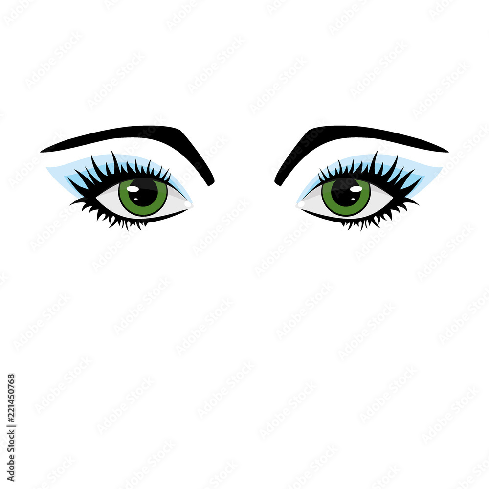 Image of an eye of a beautiful woman against a white background. Image of an eye of a beautiful woman against a white background.
