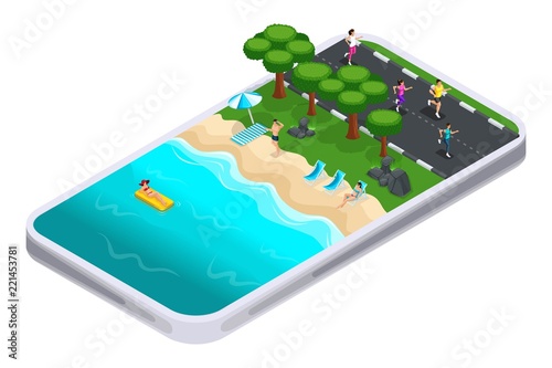 Isometry is the concept of choosing a place for training with a sports application for a smartphone, online, athletes. Modern technologies and gadgets