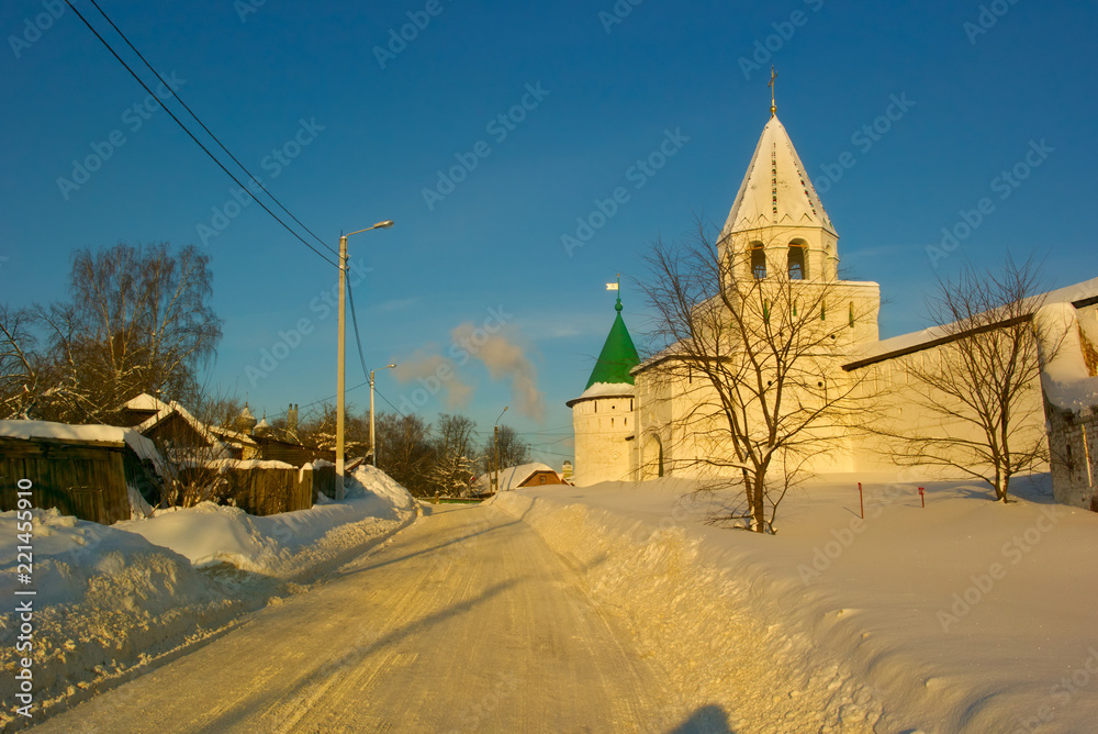 Domes and towers of the Ipatiev Monastery. Kostroma, Russia.