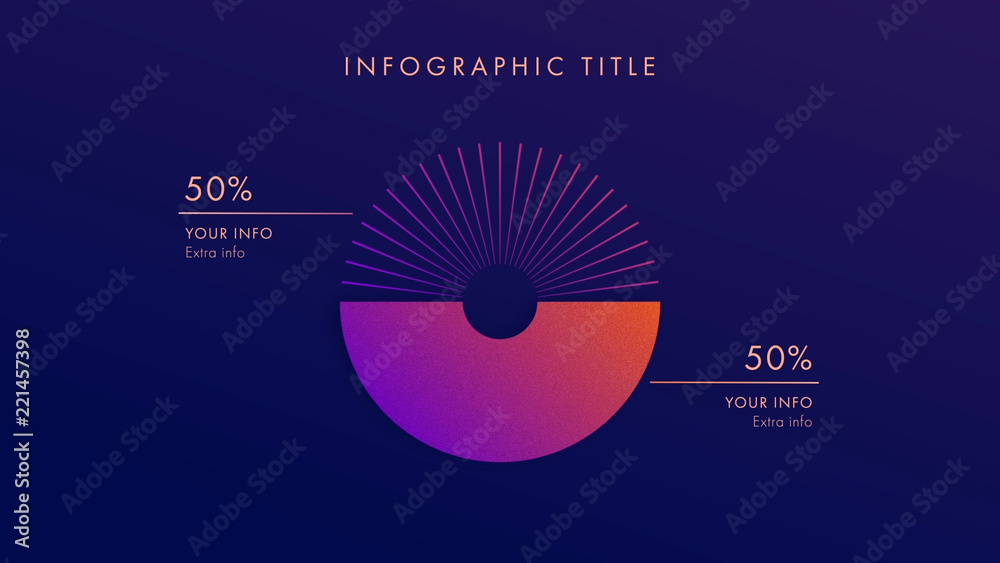 Vibrant Gradient Infographic Stock Template | Adobe Stock