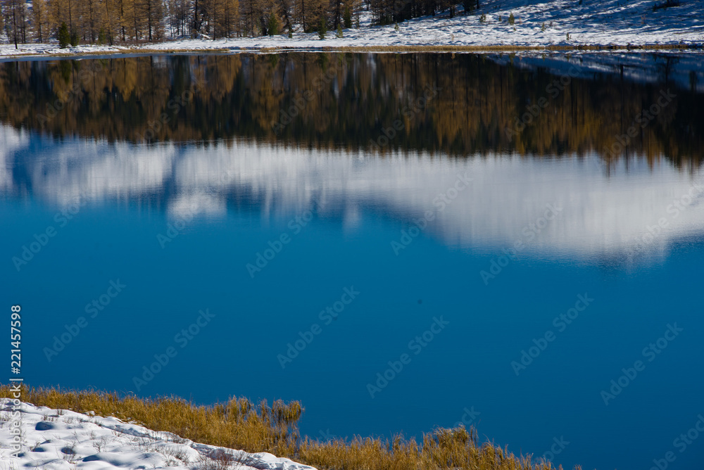 mountains lake