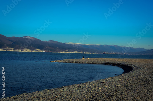 Wallpaper Mural view of the sea and mountains Torontodigital.ca