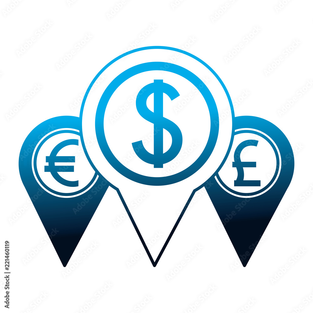 pointer location money dollar euro and pound pointer location money dollar euro and pound
