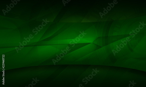 Abstract futuristic dark green color digital technology background illustration