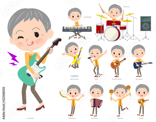 short hair old women_pop music