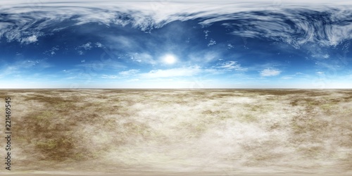 Panorama of landscape. Environment map. HDRI . equidistant projection. Spherical panorama. panorama 360. 