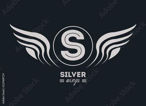 Luxury silver wings