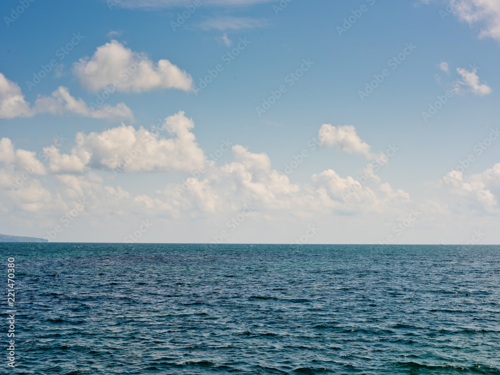 Obraz premium Seascape with clouds.