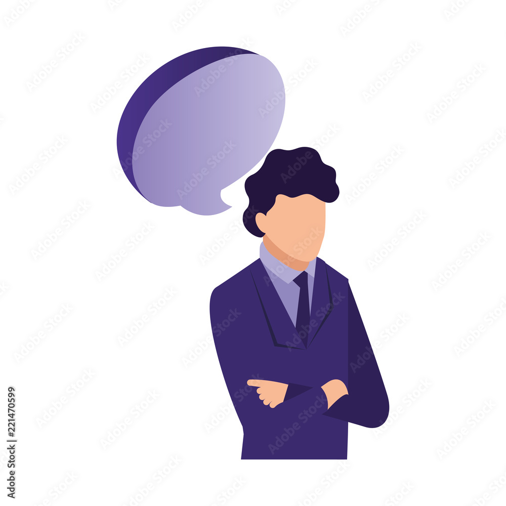 businessman portrait speech bubble communication businessman portrait speech bubble communication