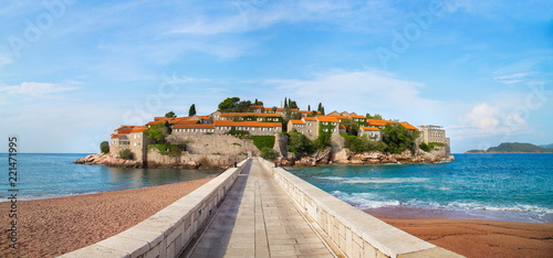 St. Stefan island in Montenegro photo