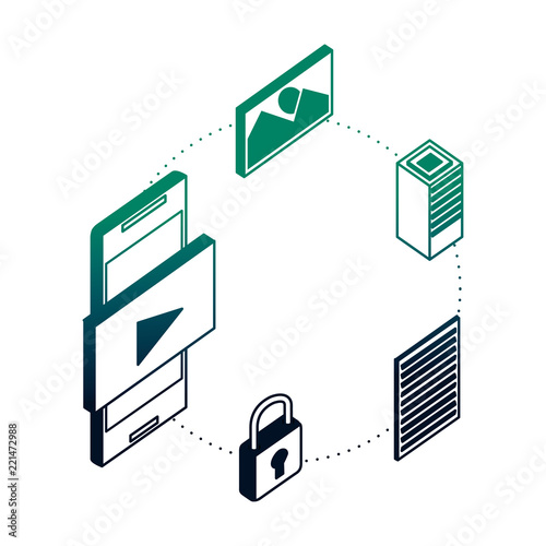 smartphone data network connection security server