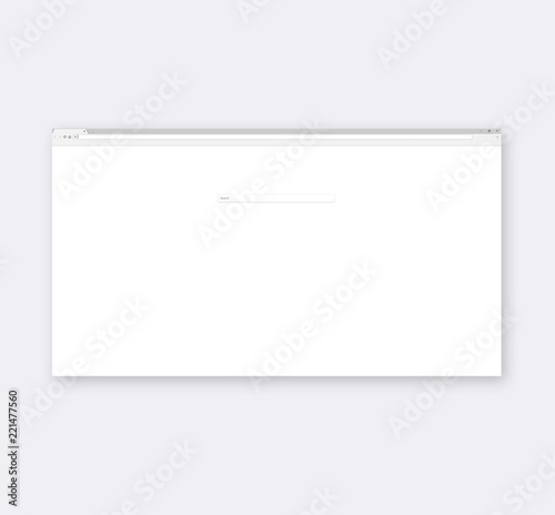 Browser template window. Search